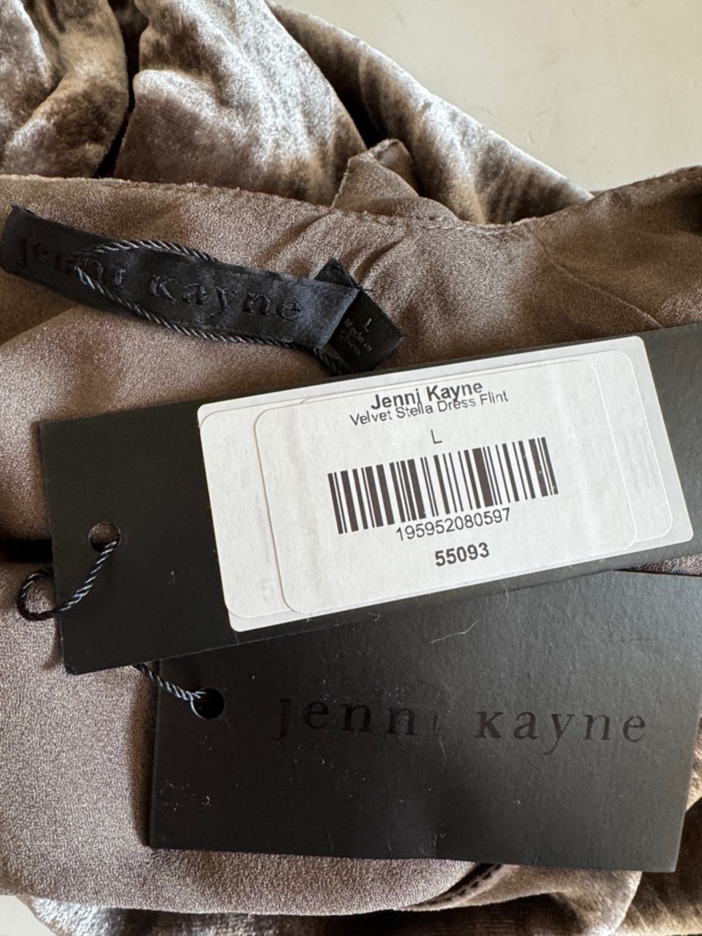 Jenni Kayne Exclusive Velvet Stella Flint Metallic Long Sleeve Maxi Dress size L - Picture 5 of 9